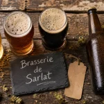 Brasserie artisanale de Sarlat : bières locales à déguster, verre et mousse