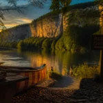 Camping au bord de la riviere Dordogne : accès direct à la rivière, canoë et berge