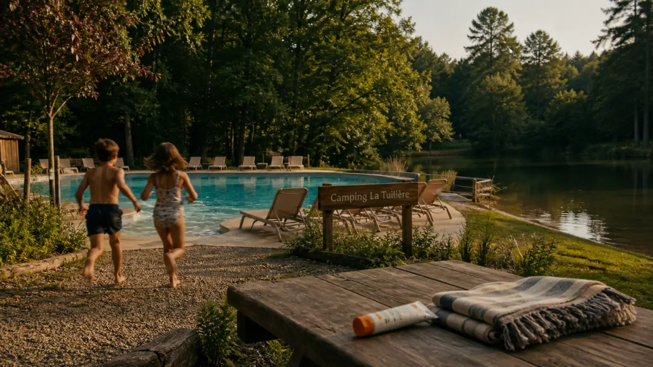 Camping la tuilière dordogne : piscine et étang privé pour familles