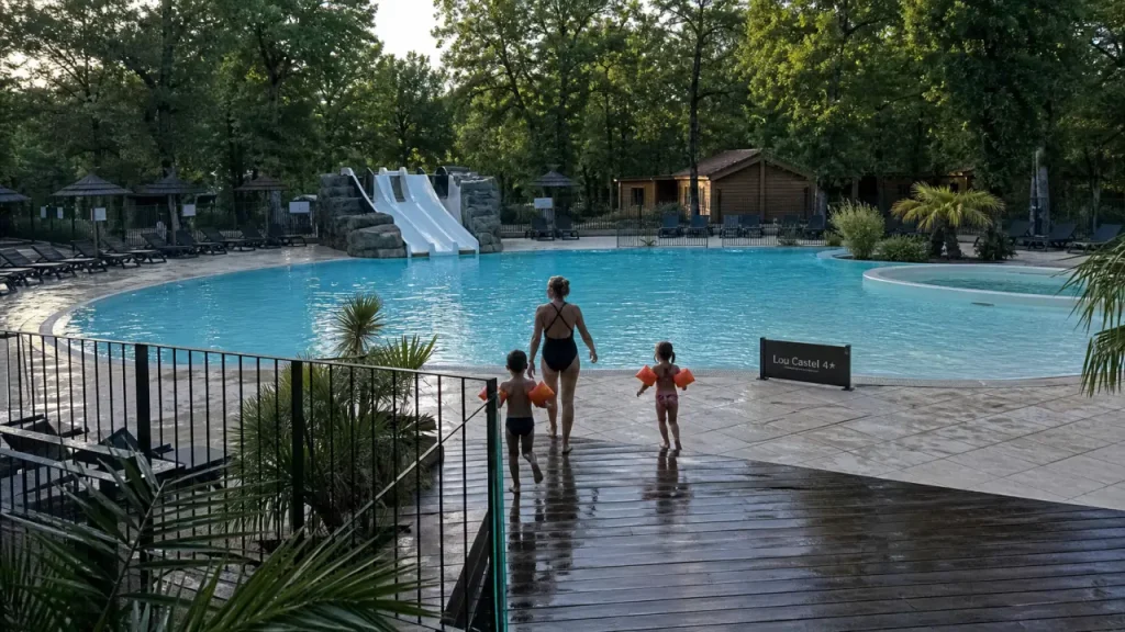 Camping Lou Castel en Dordogne : 4 étoiles, piscine chauffée et séjour familial près de Sarlat