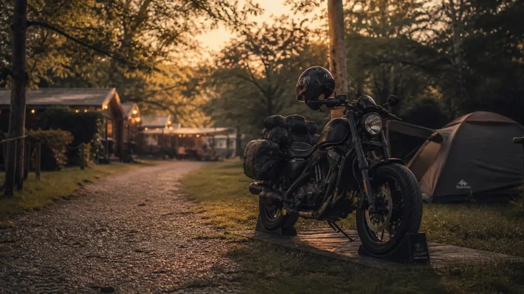 Camping moto en Dordogne : sécurité, hébergements et services pour voyager léger