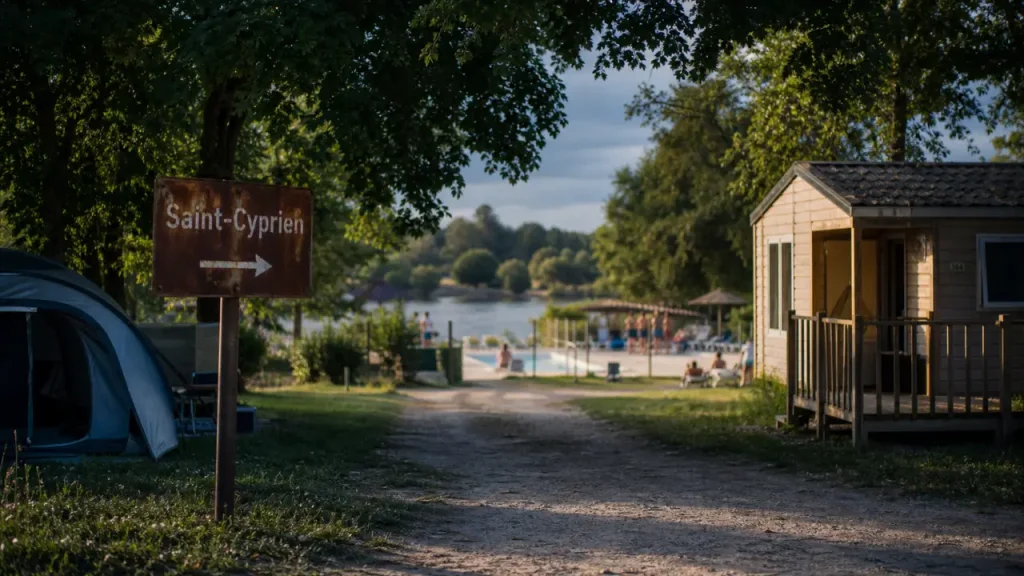 Camping à Saint-Cyprien en Dordogne : rivière, piscine et sites du Périgord Noir à moins de 20 km