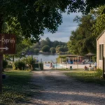 Camping saint cyprien dordogne : emplacements près de la rivière et piscine
