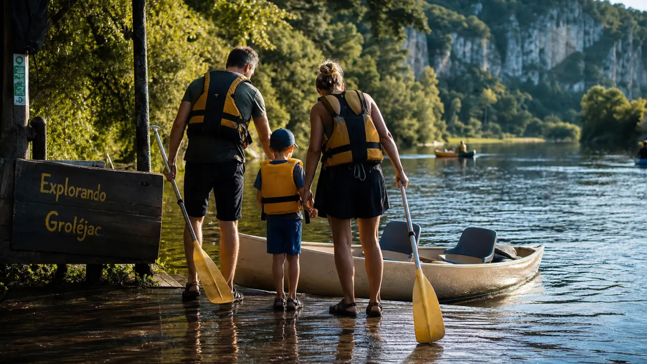Canoë dordogne explorando à Groléjac : départ 9, 17 ou 22 km