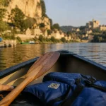 Canoë randonnée Dordogne : pagaie, gilet et navette