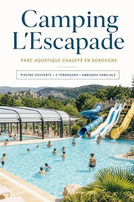 L'escapade camping dordogne avec parc aquatique chauffé et familles près de Bergerac