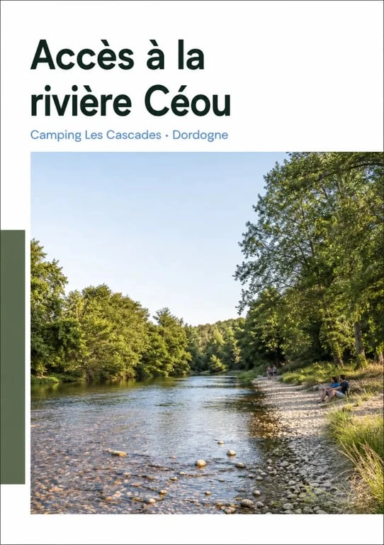 Camping les cascades dordogne avec accès direct à la rivière Céou