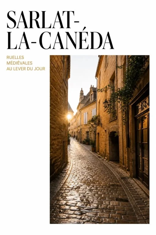 La Dordogne en camping car dans les ruelles médiévales de Sarlat-la-Canéda