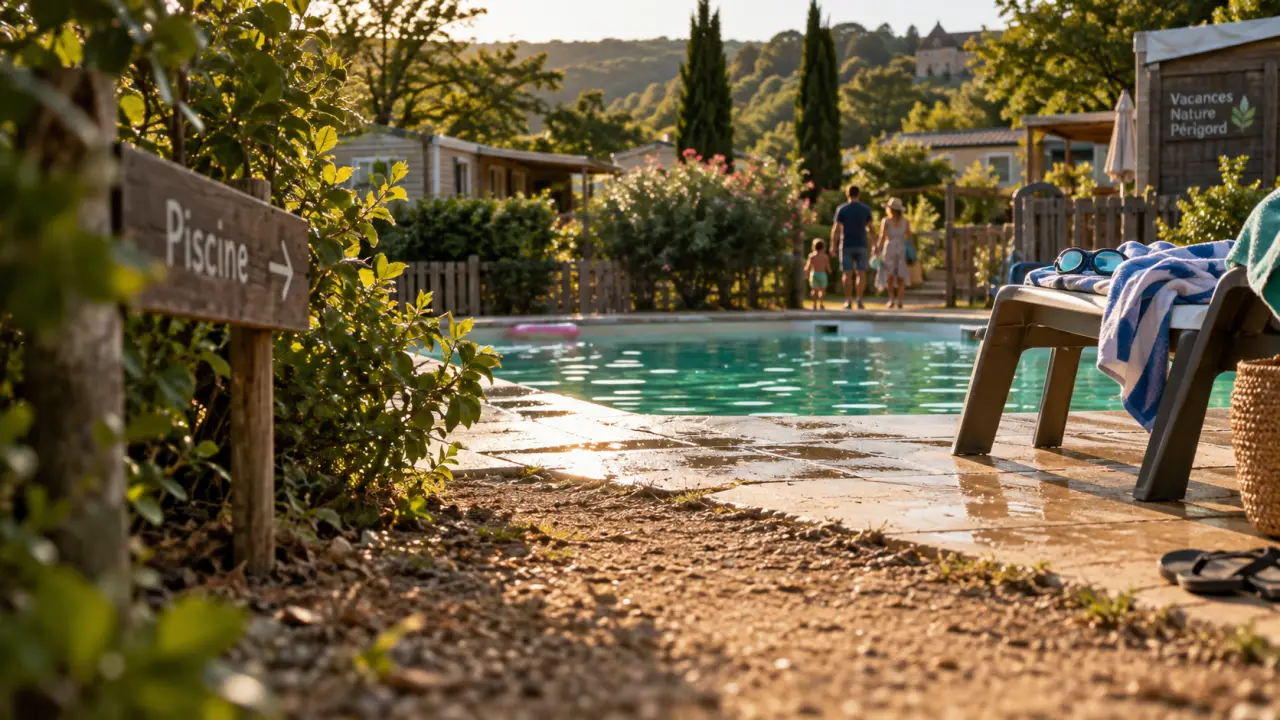 Camping dordogne le tiradou 3 étoiles, piscine chauffée au Périgord Noir