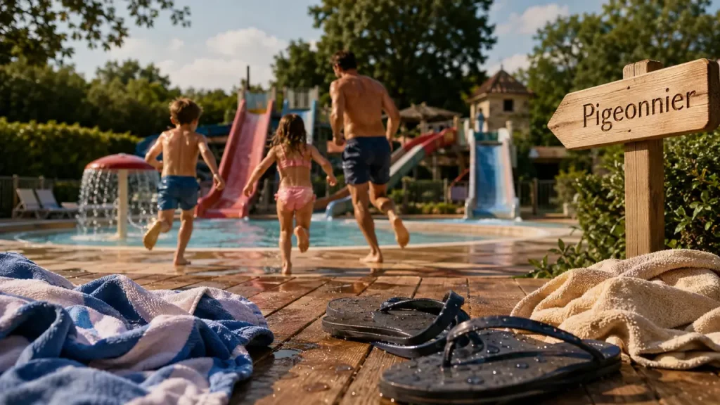 Camping Le Pigeonnier en Dordogne : 3 toboggans, une piscine chauffée et le Périgord Noir