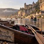 canoës safaraid dordogne : canoë sur la Dordogne, pagaies et gilets