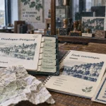 Comité départemental du tourisme de la Dordogne : classeur CDT Dordogne-Périgord, plan et carte