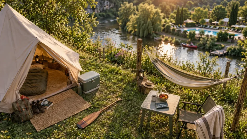 Rivière, piscine et Périgord : que propose le Flower Camping Les Berges de la Dordogne ?