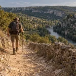 Randonnée lot et dordogne : sentier calcaire du Lot, vallée et village