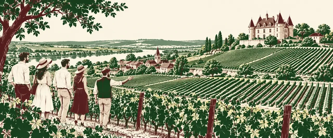 Dordogne tourisme Bergerac : vignobles de Bergerac-Duras et château de Monbazillac