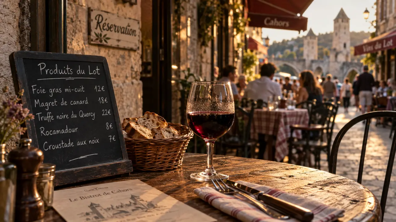 Restaurants cahors lot : table terrasse à Cahors, menu terroir du Lot